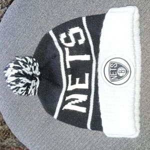 Mitchell & Ness Brooklyn Nets knit pullover hat.